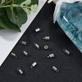 thumbnail image 4 of 100pcs Barrel End Caps Stainless Steel Cord Ends 4mm Inner Diameter Smooth End Caps Terminators Cord Finding for Jewelry Making Kit, 4 of 9