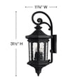 thumbnail image 3 of 4 Light Large Outdoor Wall Lantern in Traditional Style 11.75 inches Wide By 31.5 inches High-Oil Rubbed Bronze Finish-Incandescent Lamping Type, 3 of 6