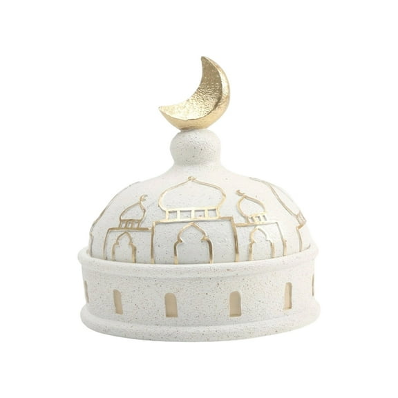 Middle Eastern Resin Castles Mosque Sculpture Hollow Out Carving Home Decoration