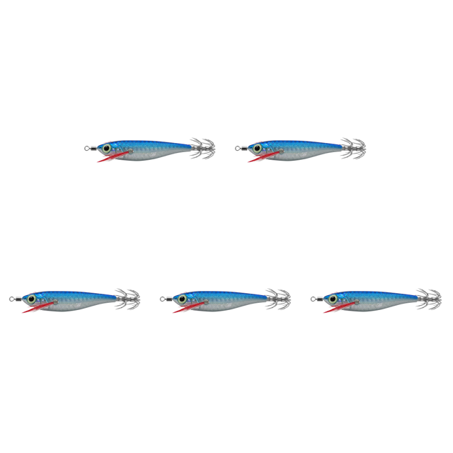 Señuelo Pesca Luminoso Anzuelos Calamar Anzuelo Artificial Cebos Jigging () Azul