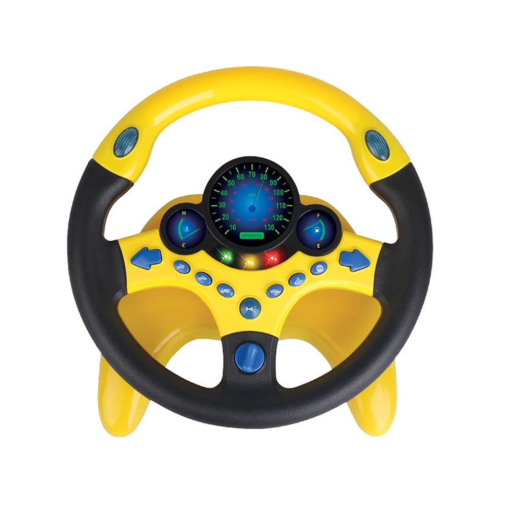 steering wheel toy with screen