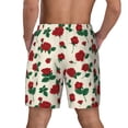 thumbnail image 4 of Balery Rose Flowers Mens Swim Trunks Swim Shorts for Men Quick Dry Inseam Beach Shorts with Compression Liner Pocket-X-Large, 4 of 9