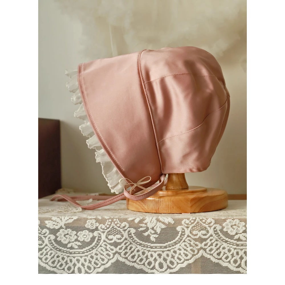 Vintage Victorian Style Bonnet Hat for Women，Retro and Chic Basin Hat for Cute Girls and Lolita Cosplay