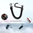 thumbnail image 4 of NIBOLOG Anti-lost Rope Retractable Elastic with Keyring Carabiner Multifunctional Anti-theft TPU Coiled Spring Fishing Anti-lost Safety Lanyard Outdoor Supplies, 4 of 8