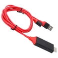 thumbnail image 4 of Screen Mirror Cable, Screen Mirroring Cable Plug And Play Long Lasting Aluminum Alloy  For USB To  Red, 4 of 8