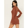 thumbnail image 4 of Shyanne Women's Lace Bell Sleeve Mini Dress - SWFA21D26-BRWN   US, 4 of 4