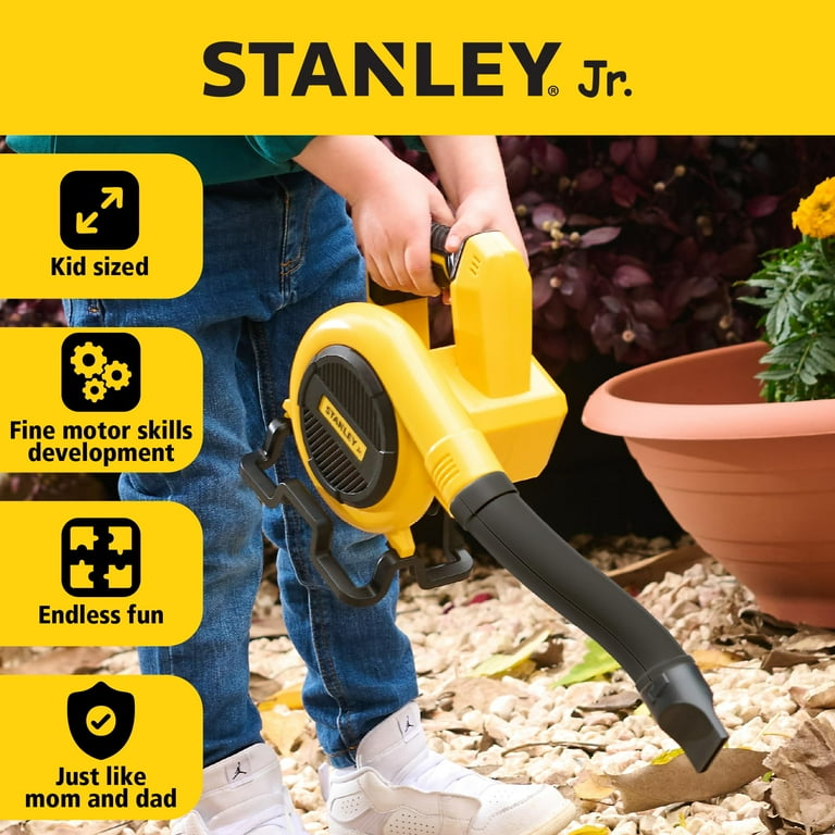 STANLEY Kids Battery Powered Leaf Blower Toy with AA