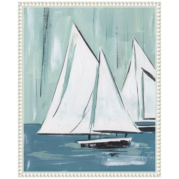 Amanti Art Sailing Winds I Framed Canvas Wall Art Print
