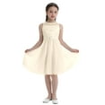 thumbnail image 2 of Eandarui Kids Flower Girl Dress Princess Lace Sequined Chiffon Dress Pageant Formal Dress Up Beige 12, 2 of 7