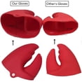 thumbnail image 4 of Silicone Oven Mitts Set Of 2, Lobster Claws Potholders Heat Resistant, 4 of 5