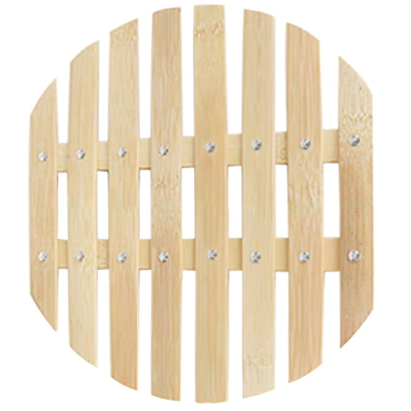 IBASETOY Khaki Bamboo Steamer Liner Mat with Hollow Design for Home Kitchen Steaming Buns and Dumplings