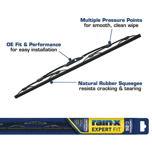Rain-X Expert Fit Conventional Windshield Wiper Blade C-26