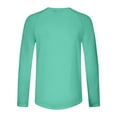 aidice Long Sleeve Shirts For Men Crewneck Stretch Quick Drying Outdoor