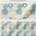 thumbnail image 2 of Soimoi White Cotton Poplin Fabric Artistic Flower Mandala Decor Fabric Printed Yard 42 Inch Wide, 2 of 7