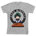 thumbnail image 4 of My Hero Academia Izuku Midoriya In Circle Crew Neck Short Sleeve Athletic Heather Boy's T-shirt-XS, 4 of 7