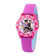 Disney Encanto Isabela, Luisa, Mirabel Girls' Pink Plastic Time Teacher Watch, 1-Pack