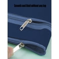 thumbnail image 5 of Anhility Large Zipper Pouch with Handle, A4 Foldable Lightweight Waterproof Document Storage Bag, File Organizer for Office Travel School Books Papers Filing Folder, 13.19x9.65in, 5 of 5