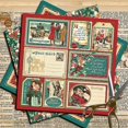 thumbnail image 3 of 24pcs Papier 15 Vintage Christmas Carol Feuille De Papier, Figura Decoración Fond Papier Collage Sous - Jacent Papier D'arrire, 3 of 5