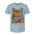 thumbnail image 3 of Dean Russo If Cats Could Talk Cat Lover Mens Premium Tri Blend T-Shirt, Denim, Large, 3 of 6