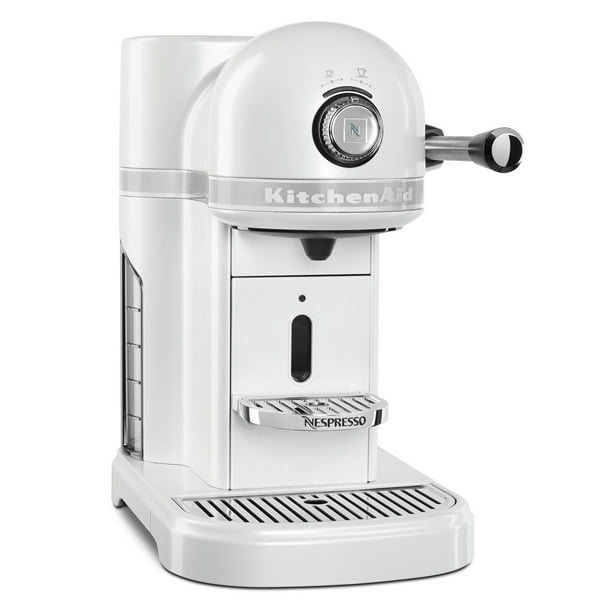 KitchenAid KES0503FP0 Frosted Pearl White Nespresso Espresso Maker ...