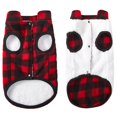 thumbnail image 2 of Aosijia Plaid Dog Winter Coat Pet Cotton Vest Jacket Windproof Soft Warm Puppy Dog Vest XXL, 2 of 13