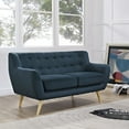thumbnail image 1 of Modway Remark Modern Upholstered Fabric Loveseat in Azure Blue, 1 of 5
