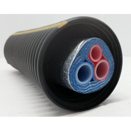 E-Z Lay Triple Wrap Insulated Pipe (2) 3/4' Non Oxygen Barrier (1) 1' Non Oxygen Barrier (Best Vapor Barrier For Roxul Insulation)