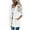 White, variant on Women's Winter Hooded Vest Outerwear Cozy Lined Casual Jacket For Cold Weather