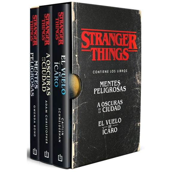 Estuche Stranger Things (Contiene: Mentes Peligrosas / A Oscuras En La Ciudad / El Vuelo de Ícaro) / Stranger Things Box, (Paperback)