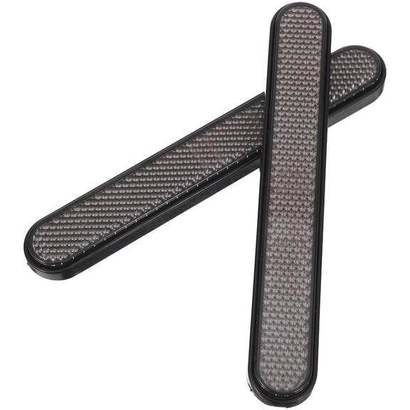 LOLIPPYY 1 Pair Black Reflective Motorcycle Mudguard Strips for Improved Night Visibility and Safety Accessories
