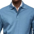 thumbnail image 5 of Oalirro Long Sleeve Tee Shirts for Men Men's Printing Turn-Down Collar Pullover Tops Casual Slim Fit Basic Long Sleeve T-Shirt, 5 of 5