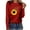 Red, variant on Cilsoka Oversized Tshirts for Women Vintage Womens Floral Tops Fall Winter Crop Tops for Women Plus Size V Neck Tops for Women My Orders past Orders