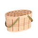 thumbnail image 1 of Cesta para huevos, contenedor para almacenar alimentos, cesta tejida de bambú para frutas, 1 of 9