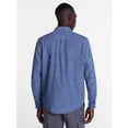 thumbnail image 3 of George Men's Chambray Shirt with Long Sleeves, Sizes S-3XL, 3 of 5