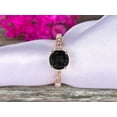 thumbnail image 4 of 1.50 Carat Wedding Ring Black Diamond Moissanite Engagement Ring Round Cut Art Deco 10k Rose Gold Anniversary Gift Personalized for Brides, 4 of 5