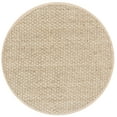 thumbnail image 3 of SAFAVIEH Natural Fiber Arbor Bordered Area Rug, Natural/Beige, 4' x 4' Round - Coastal Design, Natural & Beige, Seagrass, Ideal for Entryway, Kitchen, Living Room, Office, 3 of 13