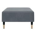 thumbnail image 5 of Footstool Dark Gray 30.3"x21.7"x12.2" - Modern Ottoman for Living Room, Cozy Foot Rest, Stable Plywood Frame, Compact Design, 5 of 8