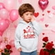 thumbnail image 5 of Sudadera con capucha y estampado de corazón de San Valentín, sudadera de manga larga para niños y niñas, chaqueta para niñas de talla mediana y grande., 5 of 7