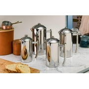 Frieling Double-Walled Stainless-Steel French Press Coffee Maker, Polished, 17 Ounces