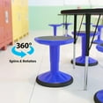 thumbnail image 5 of WYDK Adjustable Height Kids Active Stool - Flexible Blue Stool for Classroom and Home - Non-Skid Bottom - Rubberized Seat - 14" - 18" Seat Height, 5 of 11