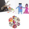 thumbnail image 3 of 1 de Lots de Boîtes Mini Fleurs Rondes en Cristal Tête Plate Attaches en Métal Attaches en Papier Décoration de Scrapbooking pour Décoration Artisanale en Papier -, 3 of 8