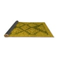 thumbnail image 2 of Ahgly Company Indoor Square Abstract Yellow Modern Area Rugs, 5' Square, 2 of 4