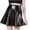 Black, variant on Mrat Maxi Skirt Women's Shiny Flared Pleated Mini Skater Skirt Stage Pleated Skirt Denim Skirts S-27 Gold M