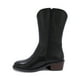 thumbnail image 5 of BOTAS COQUETA NIÑA DE PIEL COLOR NEGRO MIRTA CON DISEÑO WESTERN Y BORDADO TONO A TONO, 5 of 6