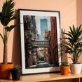 thumbnail image 3 of Staple Street Skybridge 02 - Manhattan New York Photography City Architecture Bridge Street Photography Skyline Vintage Black Framed Wall Art Print 6 x 8 inches, 3 of 8
