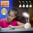 thumbnail image 3 of Cbcbtwo Desk Lamp, Adjustable Goose Neck LED Table Lamp, Eye-Protecting Reading Lamp, with Cute Kawaii Cartoon Base, USB Charging, Desk Lamp for Home Office Bedroom (Green), 3 of 4