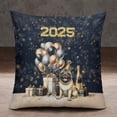 thumbnail image 2 of Happy New Year Pug Welcome 2025 Balloon Firework Party Pillowcase Double Sided Dog Lover Gifts Pillow Case Covers - 01014, 2 of 3