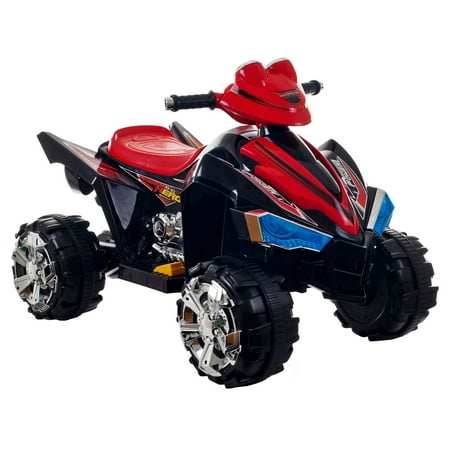 Ride On Toy Quad, Battery Powered Ride On Toy ATV Four Wheeler With Sound Effects by Lilâ Rider â Toys for Boys and Girls, 2 - 5 Year Olds (Black)