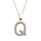 thumbnail image 1 of Fiudx Collar con Colgante de Alfabeto para Mujer, Cadena de Clavícula Femenina, Collar Dorado, 1 of 4