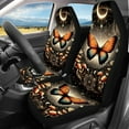 thumbnail image 2 of Renewold Butterfly Mushroom Moon Star Car Front Back Seat Covers Full Set, Universal Fit Most Car SUV Van Truck, Fashion Auto Accessories for Women Men, 2 of 7